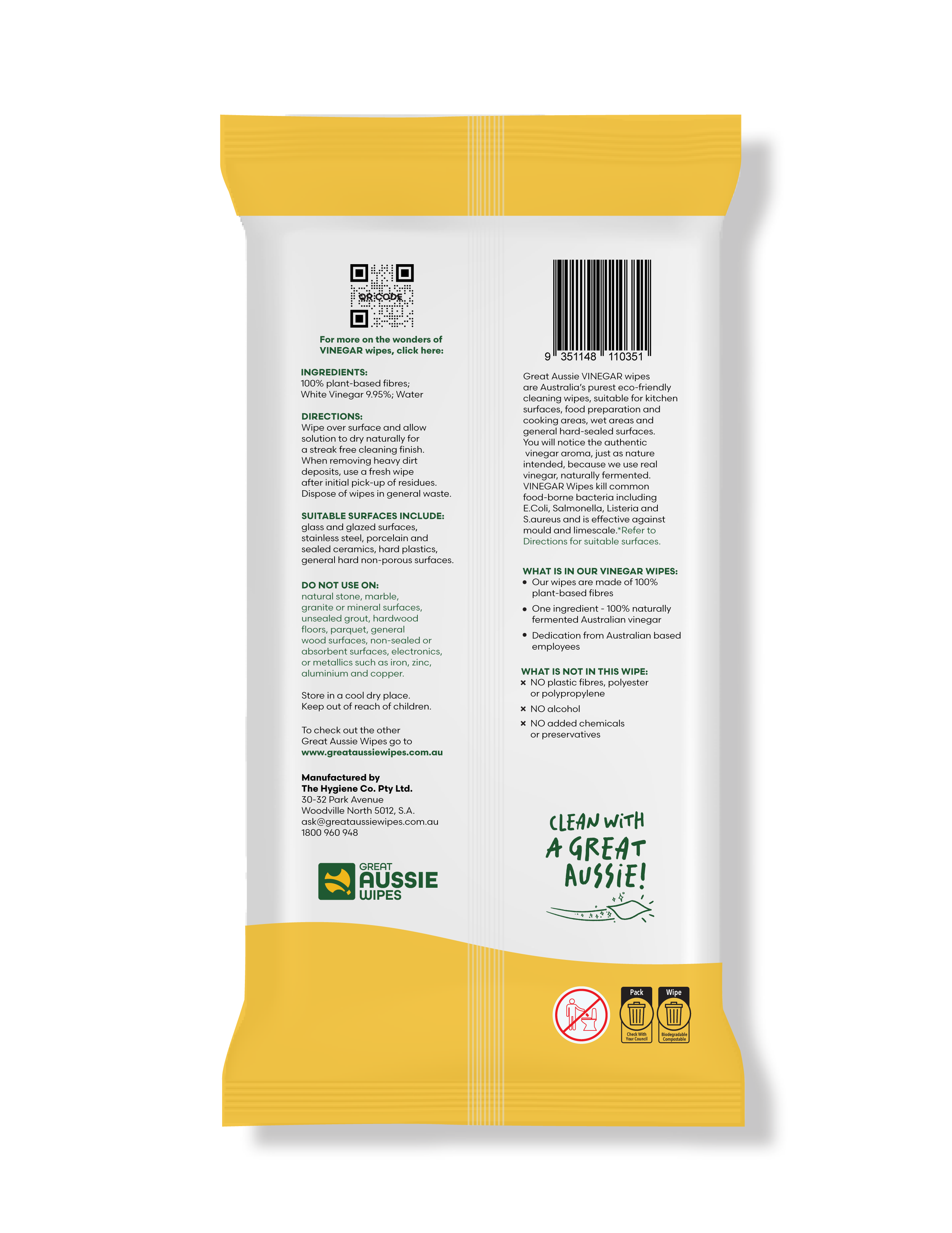 Vinegar Wipes Vinegar Wipes