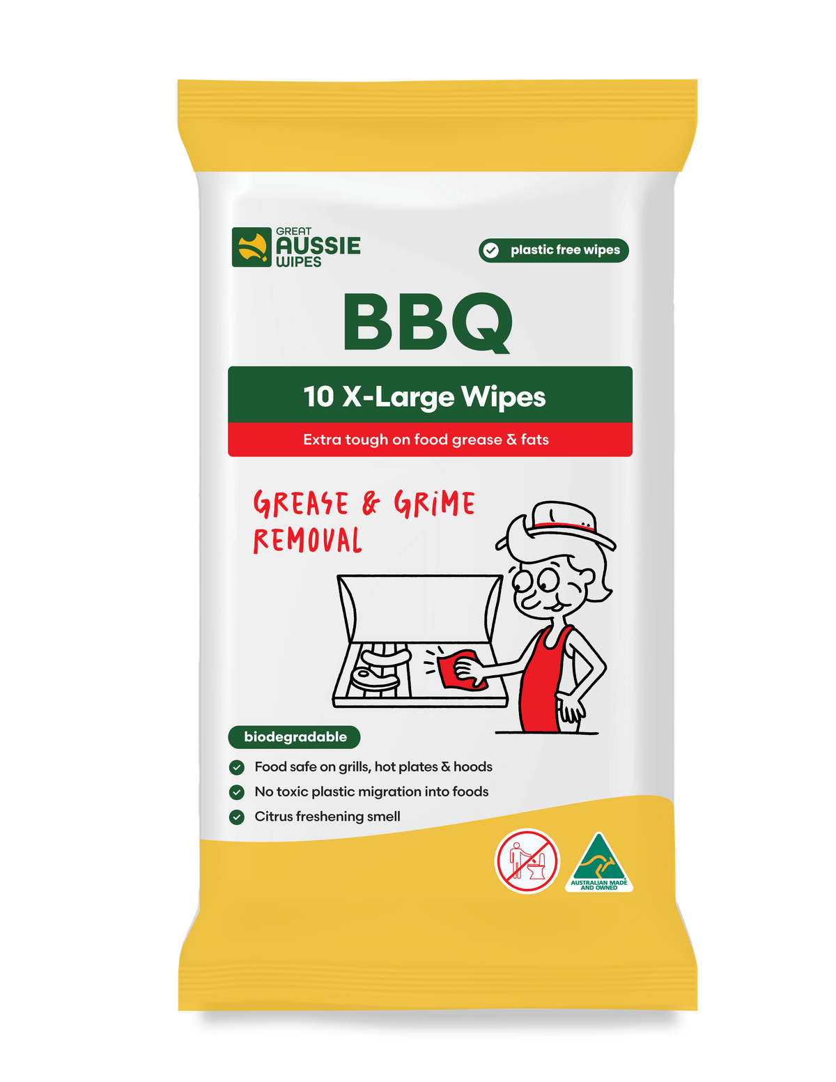 BBQ Wipes - 10 Wipes